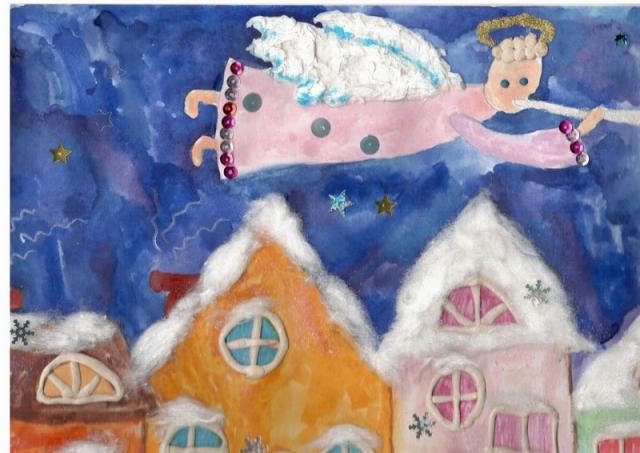 «Рождество», панно, Съедин Семен, 7 лет